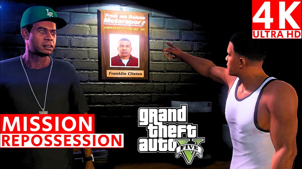 GTA V Mission Repossession Gameplay Walkthough No Commentary 4K Ultra HD