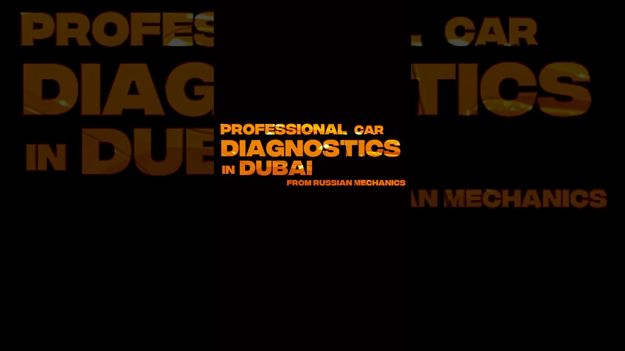 CAR DIAGNOSTICS IN DUBAI🇦🇪 