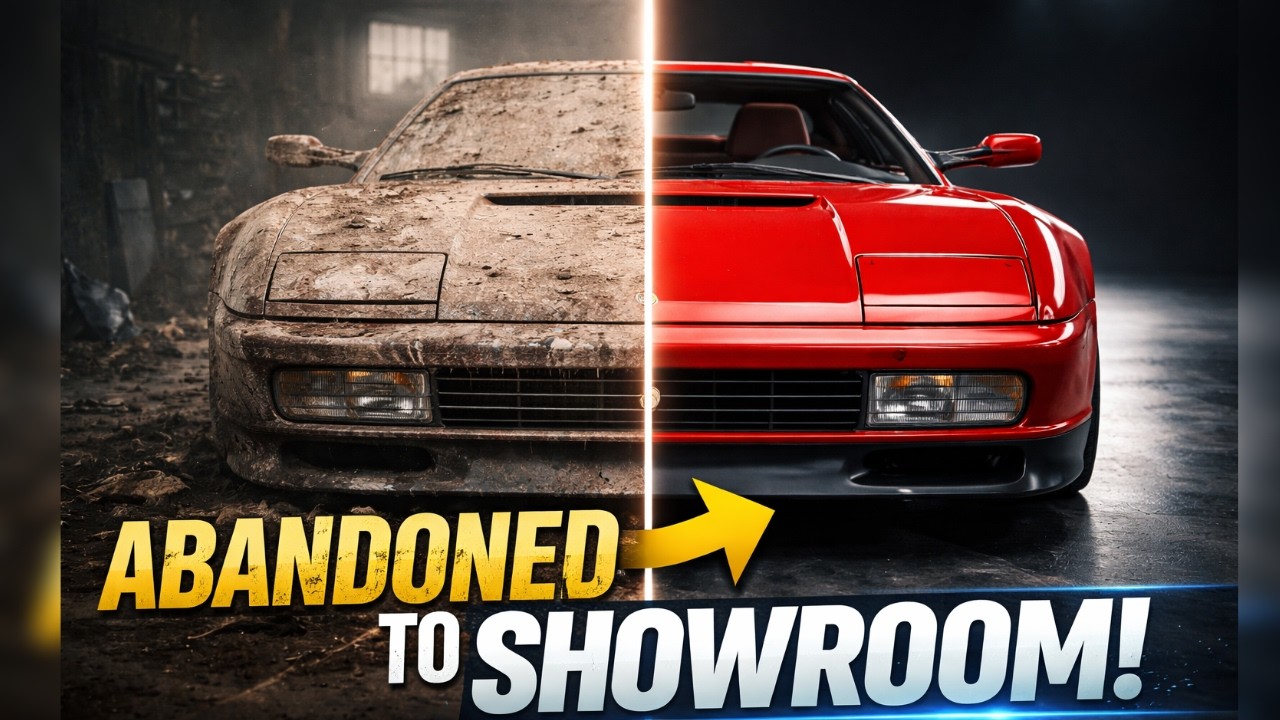 ASMR Car Restoration Full Rebuild of Ferrari F40 1989 | Abandoned to Brand New Perfection 🚗