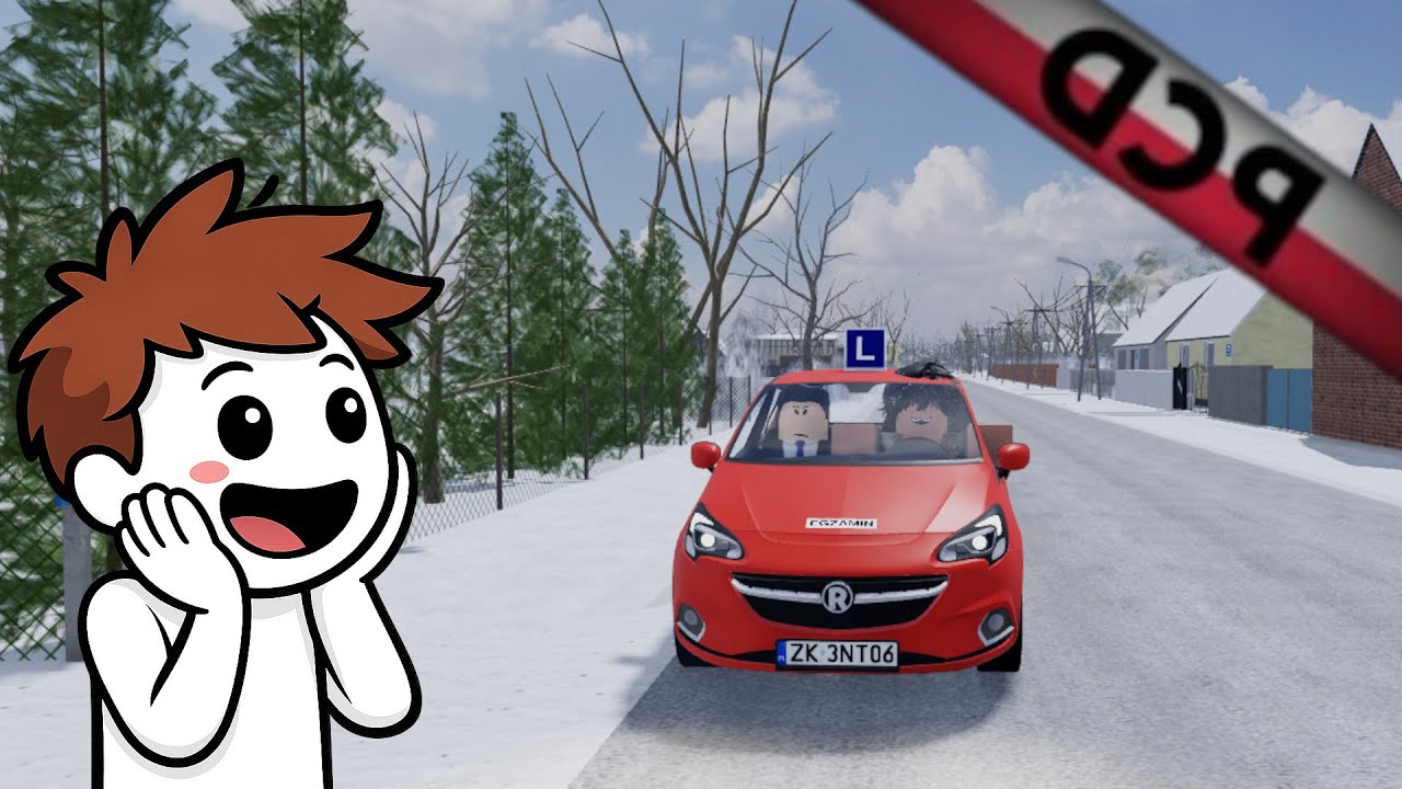 ZADŁEM PRAWO JAZDY w Roblox Polish Car Driving! | Wiśnia 🍒