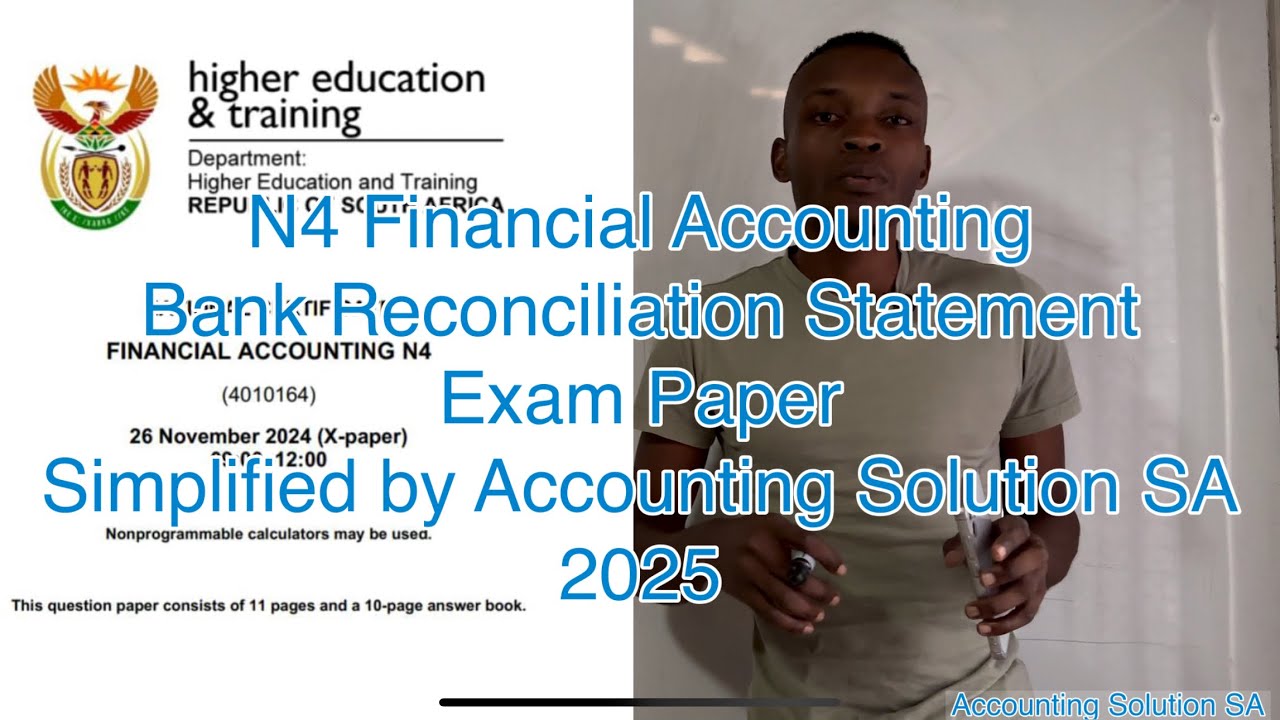 N4 Financial Accounting | Bank Reconciliation Statement June Exam 2024