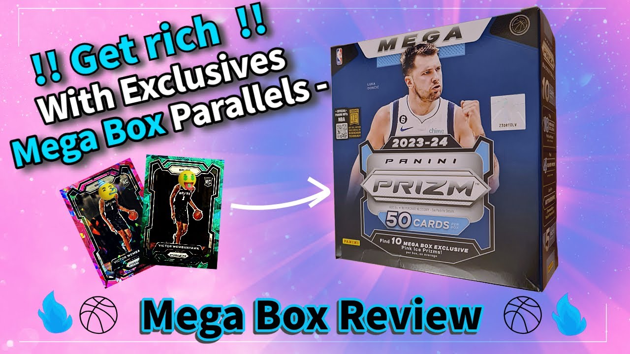 🤑 Panini 2023-24 PRIZM Basketball Mega Box Wembanyama's Teal, Pink & Silver hunt  😱 HUGE ROOKIE HIT
