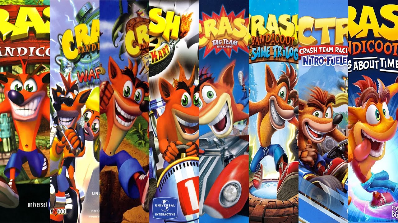 Эволюция игр серии Crash Bandicoot (1996-2020)