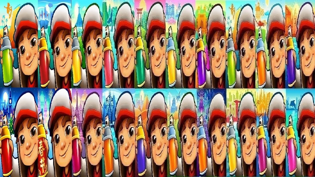 Subway Surfers Venice VS Atlanta  chinese version Rio London Marrakesh New Orleans Hong Kong Berlin