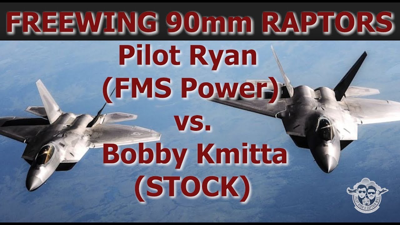 Freewing F-22 90mm FMS 12 Blade vs. Stock 9 Blade