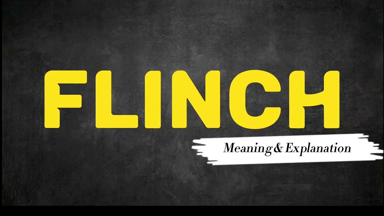 What Does flinch Means || Meanings And Definitions With Example in ENGLISH