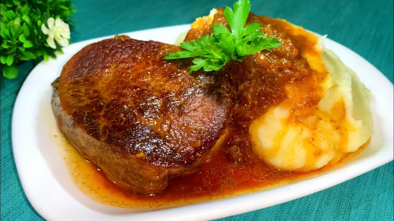 أروع لحم بڤري🥩بصوص بني روعة🤤 مع لابيغي بطريقة الباتوغ كريمية و بنينة ناجحة 💯