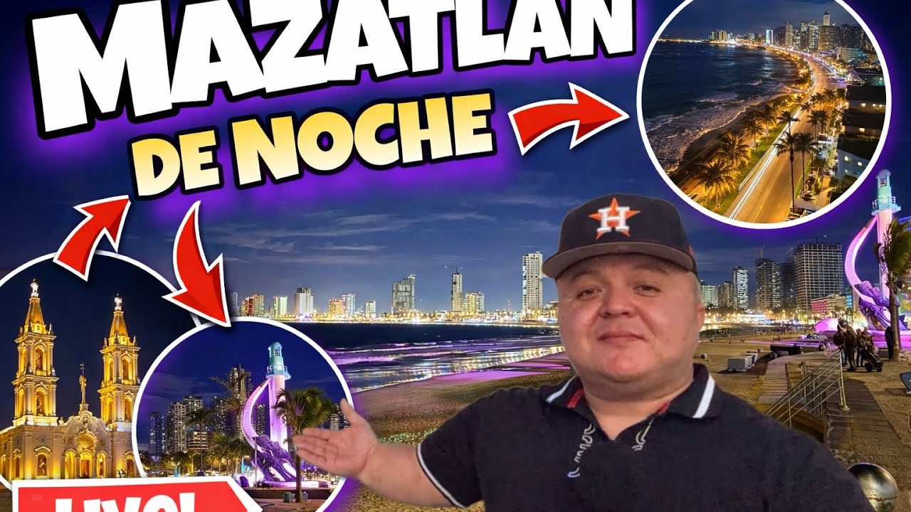 Mazatlán de noche este sabadito así la situación en el puerto