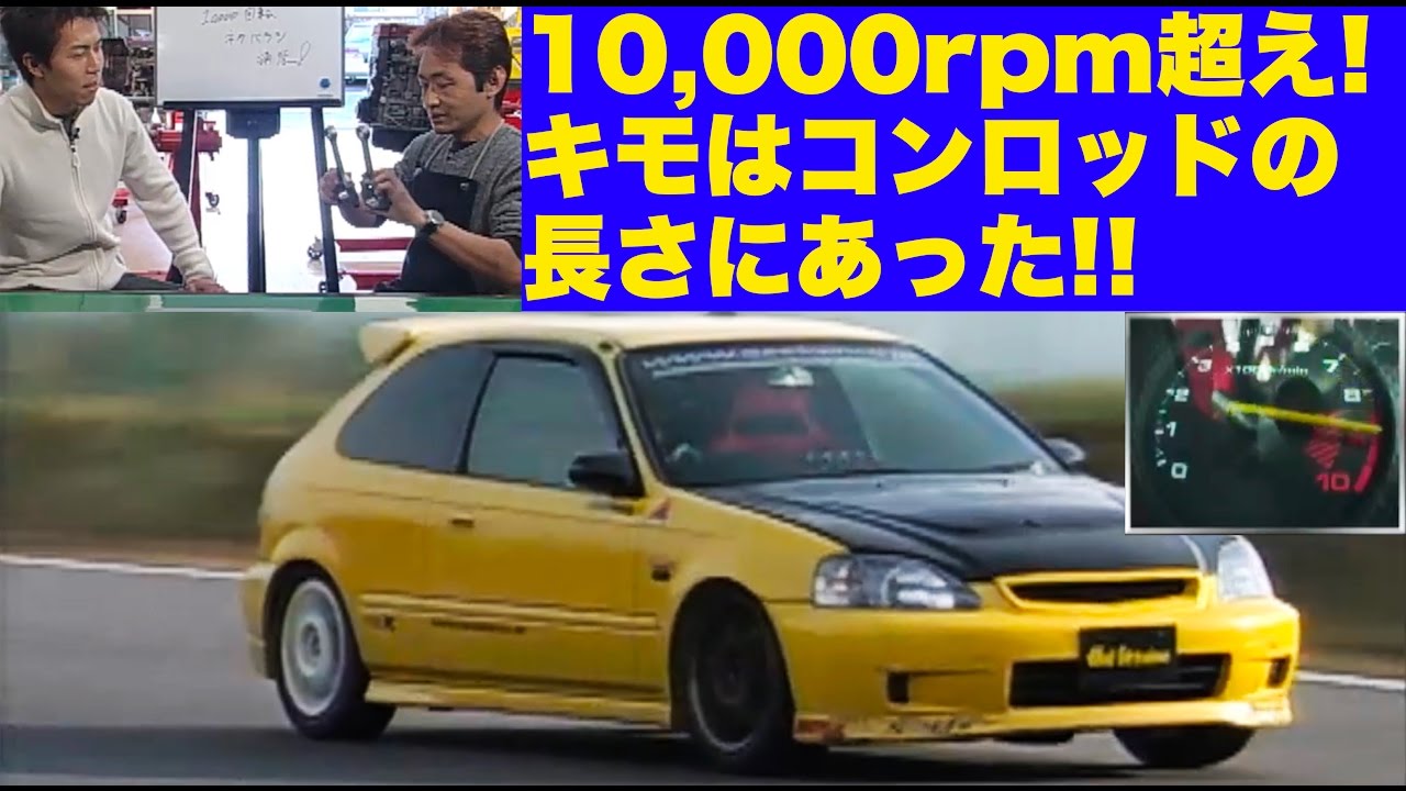 B型エンジン 10,000回転を超えろ!! キモはコンロッドの長さ!?【Best MOTORing】2004