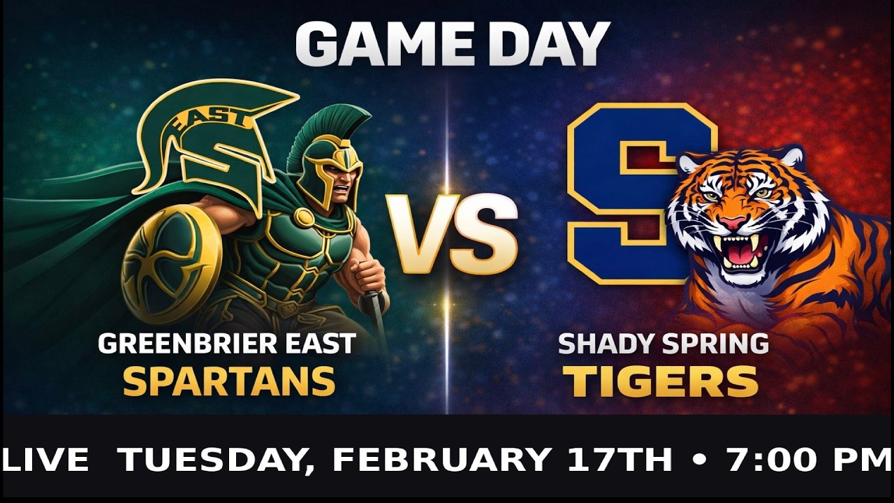 GREENBRIER EAST SPARTANS VS. SHADY SPRING TIGERS | 2026 RALEIGH CO. BOYS BASKETBALL