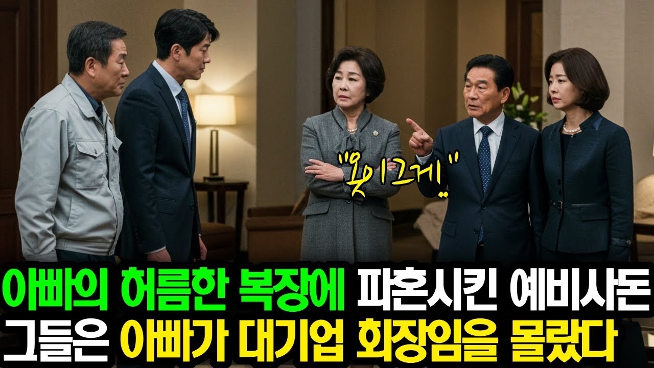 옷이 그게  ' 허름한 복장에 파혼시킨 예비사돈은 그가 재벌 기업 회장임을 몰랐다'