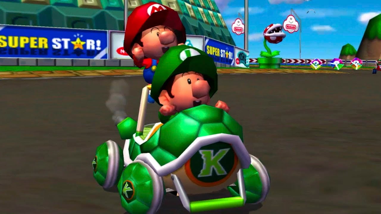 MARIO KART DOUBLE DASH (GameCube) - Grand Prix - 100cc - Baby Mario and Baby Luigi