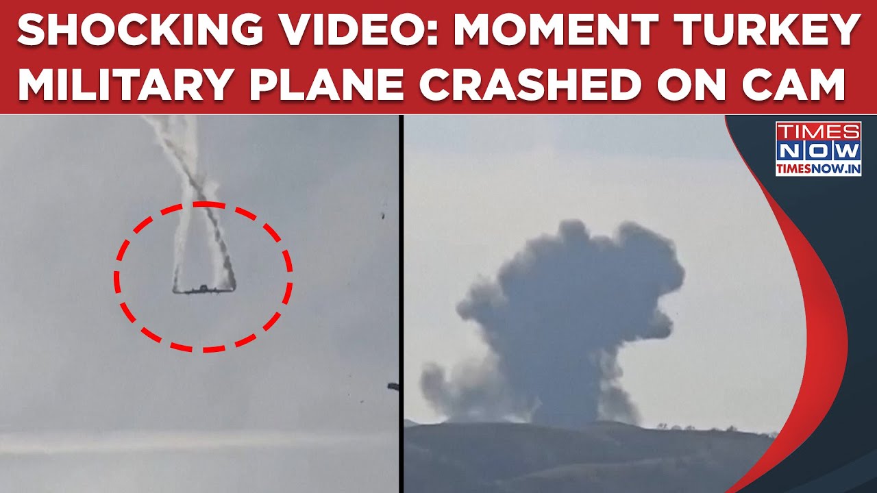 Turkey Military Plane Crash: Disaster Moment On Cam| Watch C-130 Spiral Out Of Control In Georgia