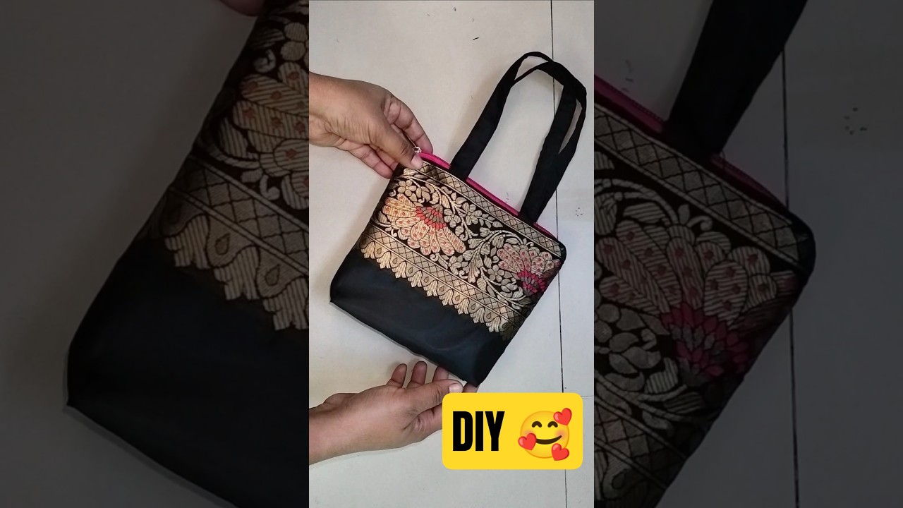 WOW 😲😍 very easy handbag making at home/ bag cutting and stitching/ purse/ pouch/ clutch #diy #viral