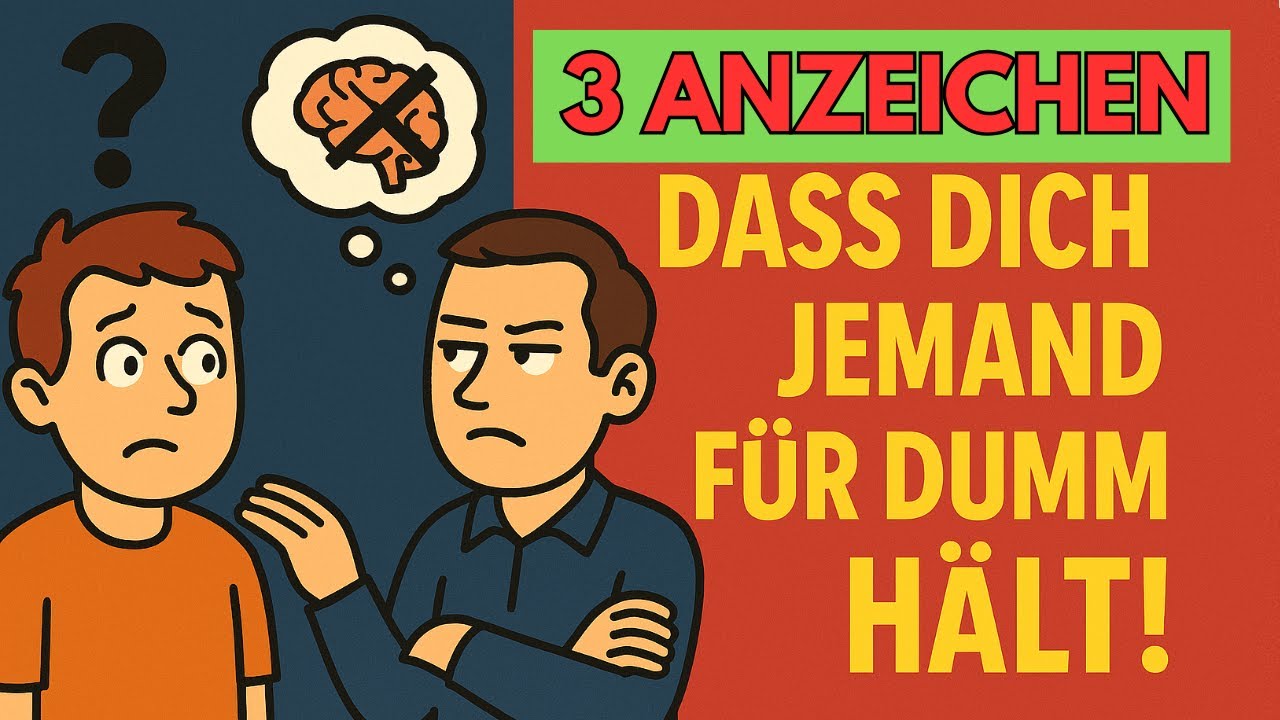 Du wirst f&uuml;r DUMM gehalten! (3 Anzeichen)