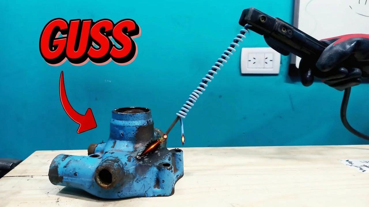 Genialer Trick zum Schweißen von Gusseisen: Wickel einfach ein Kabel um deine Elektrode!