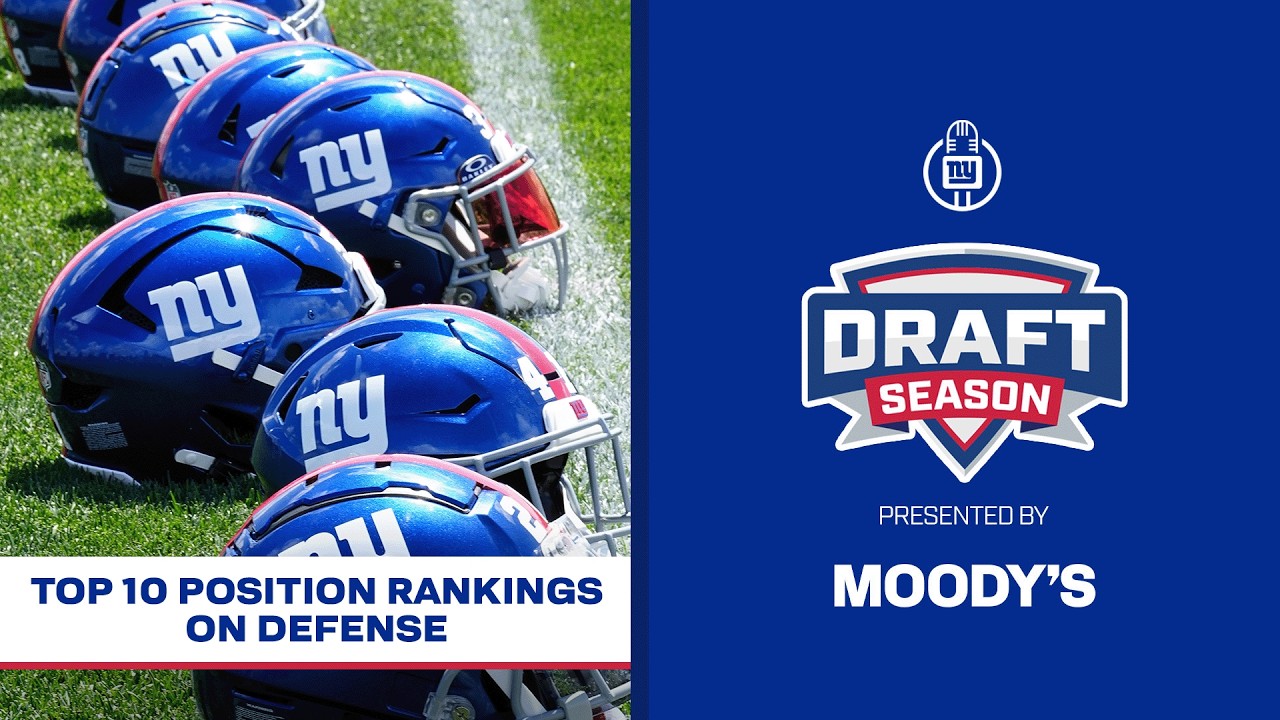 Top 10 Position Rankings on Defense | Draft Season | New York Giants