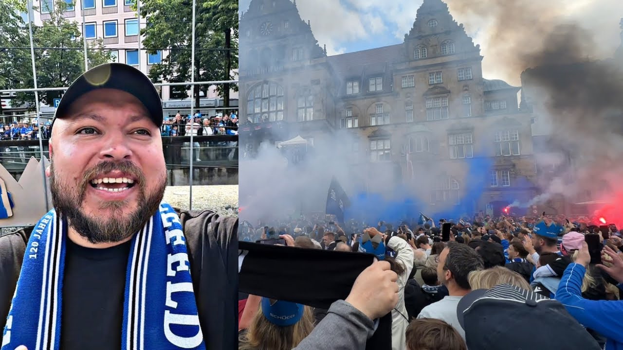 🎉 ARMINIA BIELEFELD IST ZURÜCK! | Aufstiegsfeier am Rathausplatz