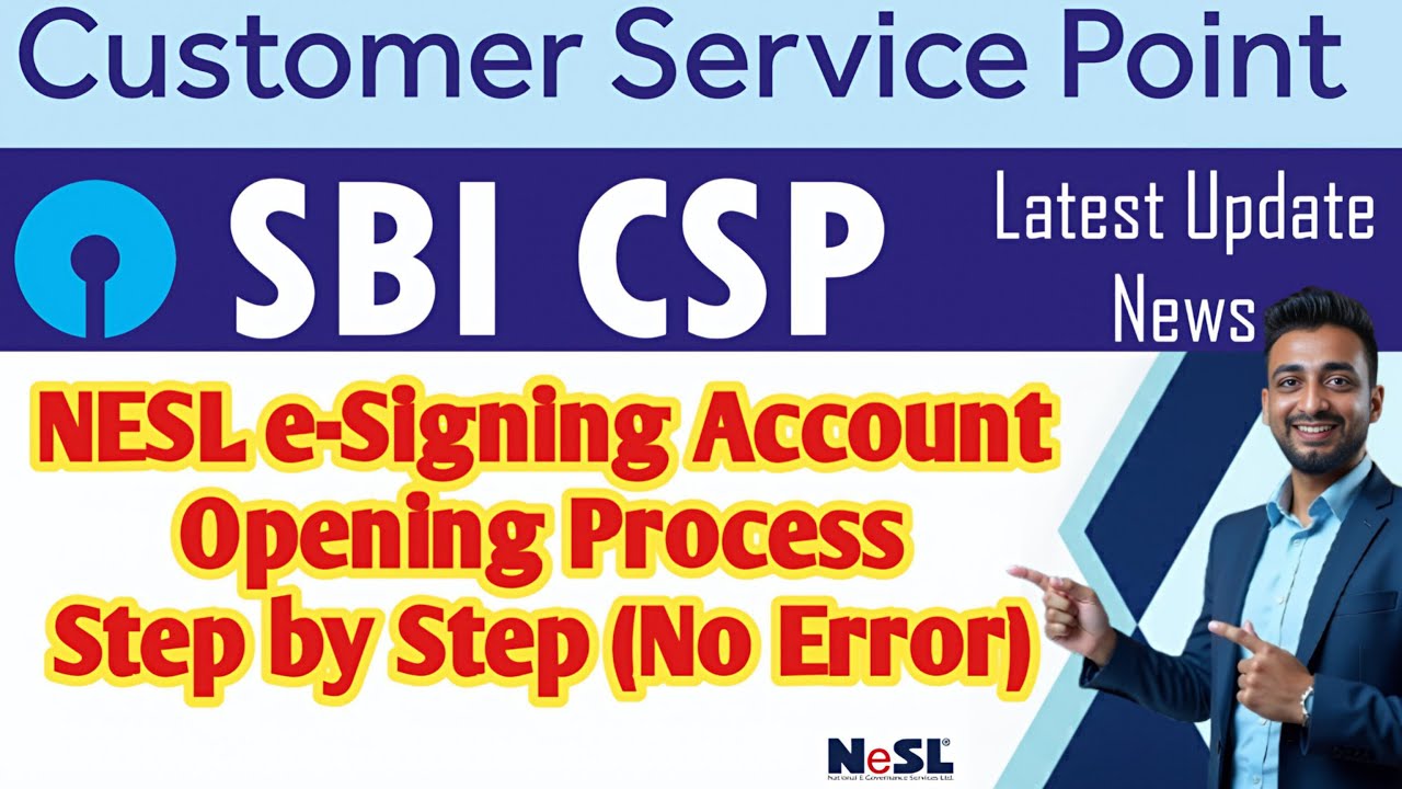 SBI CSP e-Signing New Account Opening Process | SBI CSP New Update 2026 | #sbicsp #sbicspnewupdate