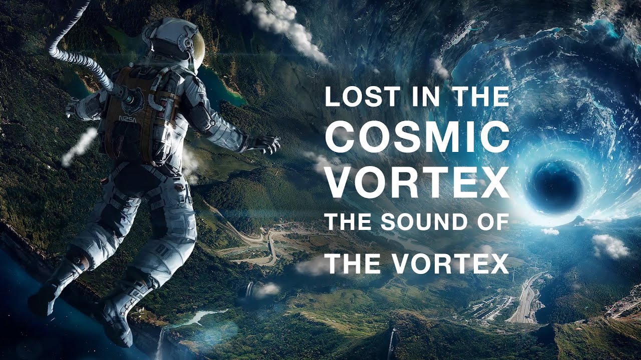 Lost in the Cosmic Vortex: Space Astronaut Encountering a Cosmic Vortex... 🌌  🪐✯.    &bull;.    .  &bull;. ★ *