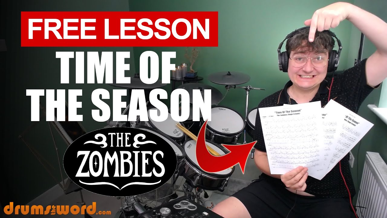 ★ Time Of The Season (The Zombies) ★ Free Drum Lesson | How To Play SONG (Hugh Grundy)