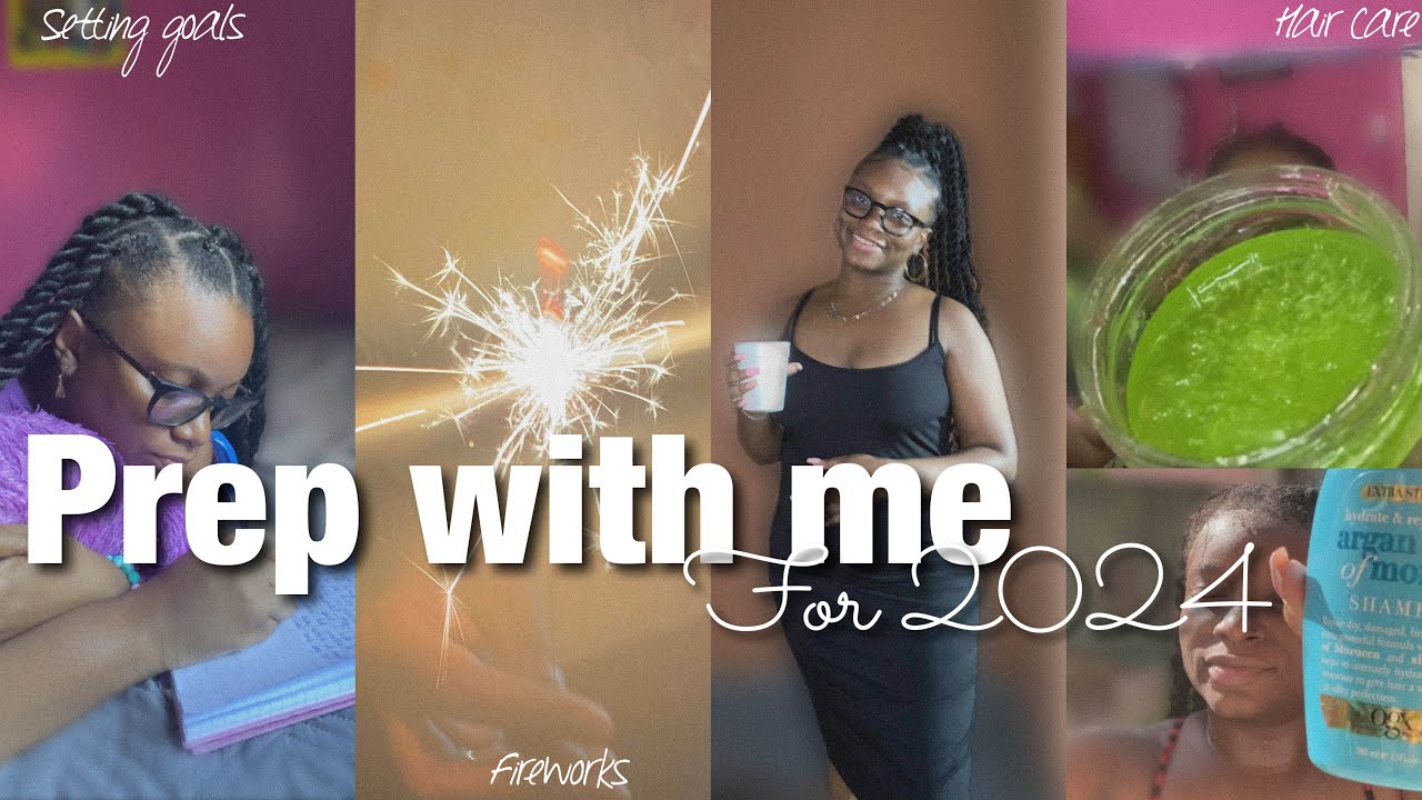 Prep with me for 2024 | Deep cleaning, hair, vision board,etc