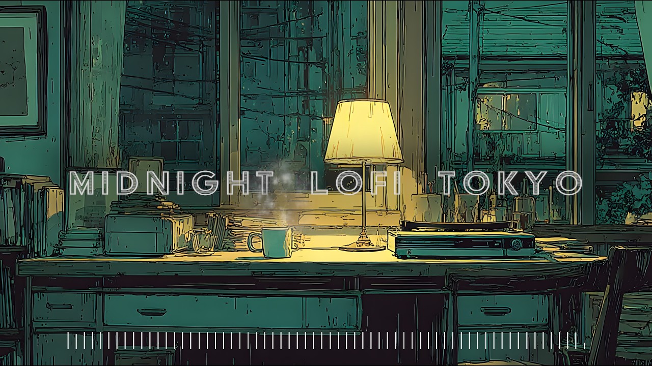 Soft Lofi Jazz for Late Night Study and Focus (3 Hours) | Midnight Lofi Tokyo