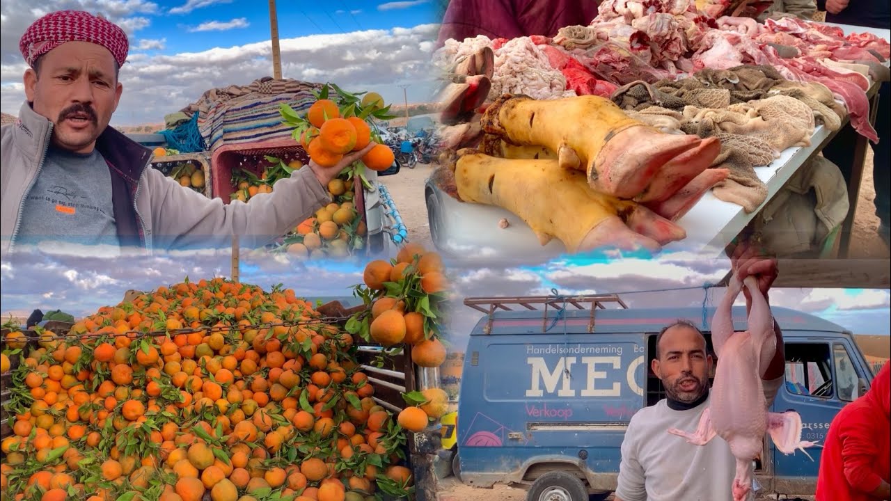 أجواء سوق الشعبي سيدي يحي وجدة أثمنة اللحوم والدجاج والخضر اللي تبغيها تلقاها 