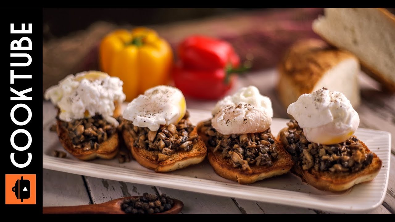 Poached Eggs on Mushroom Toast | Best Breakfast Recipe
