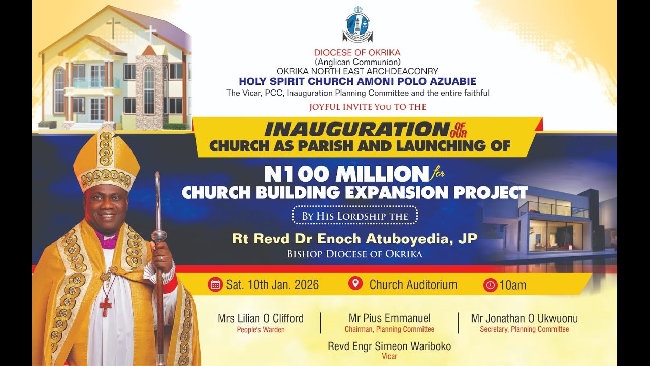INAUGURATION OF HOLY SPIRIT CHURCH, AMONI POLO, AZUABIE.