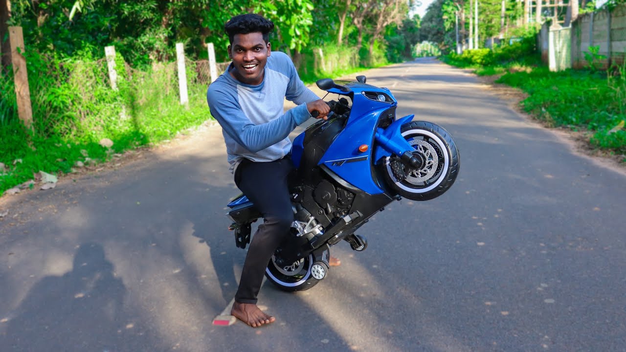 Electric Mini R15 Bike Unboxing | Testing Worth 10,000 Rs....