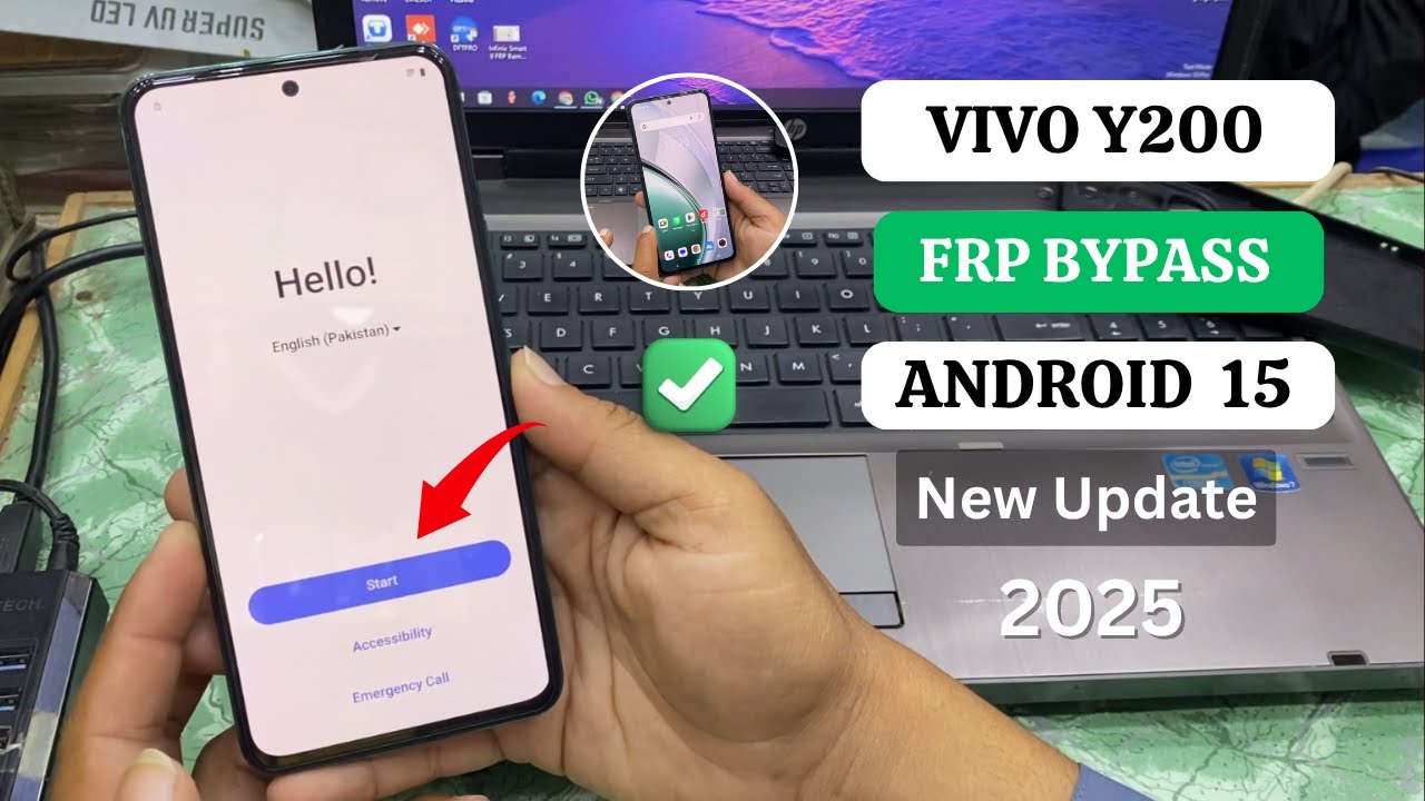 Vivo Y200 Android 15 Frp Bypass New Security 2025 ✅ Without Pc | All Vivo Android 15 Frp Unlock