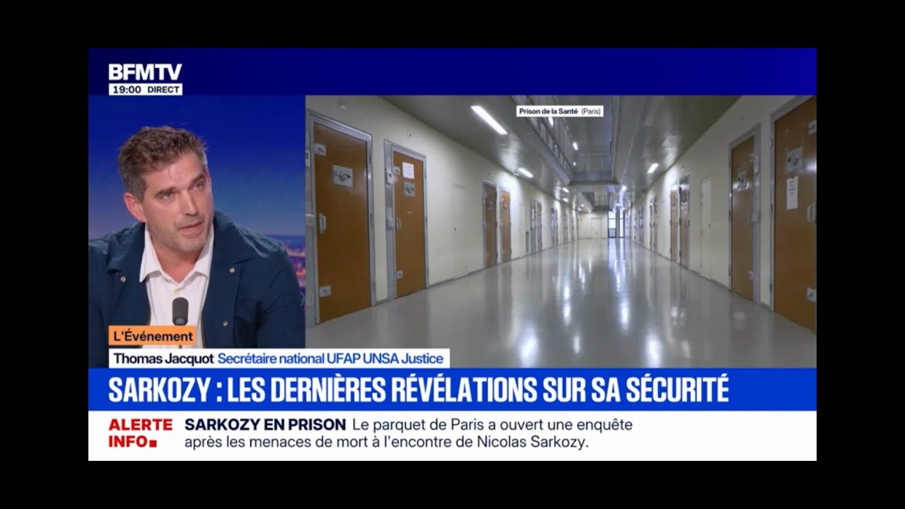 bfm le 22 octobre Incarceration de SARKOSY