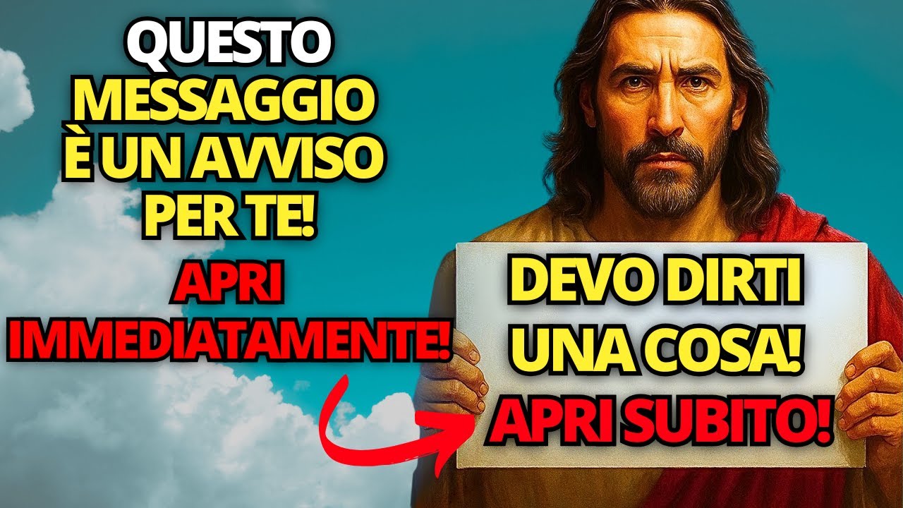 💌  DIO DICE: ATTENZIONE! STO CERCANDO DI SALVARTI... NON IGNORARMI... ✝️ MESSAGGIO DI DIO