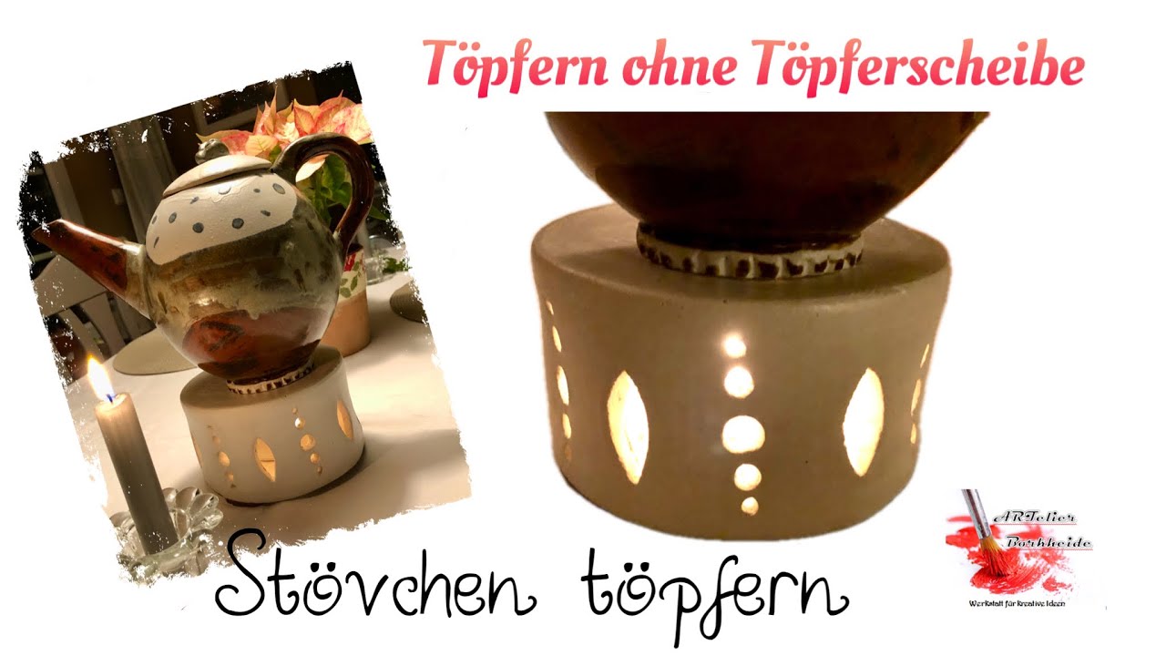 Stövchen von Hand töpfern #ceramic #pottery #clay  #töpfern #ohnetöpferscheibe #artist