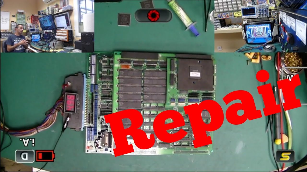 Street Fighter II' Hyper Fighting pcb jamma fallo en sincronismo repair