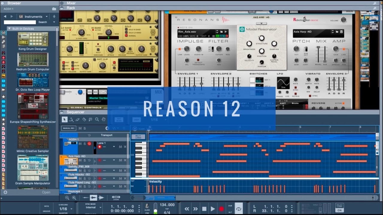 Making beats in Reason 12
