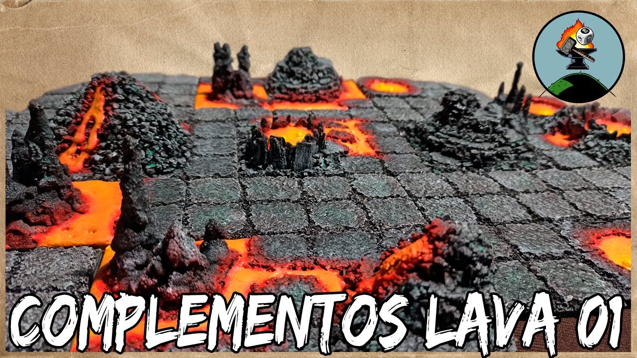 049 Complementos lava 01 (Heroquest - D&D - Pathfinder - Wargames)
