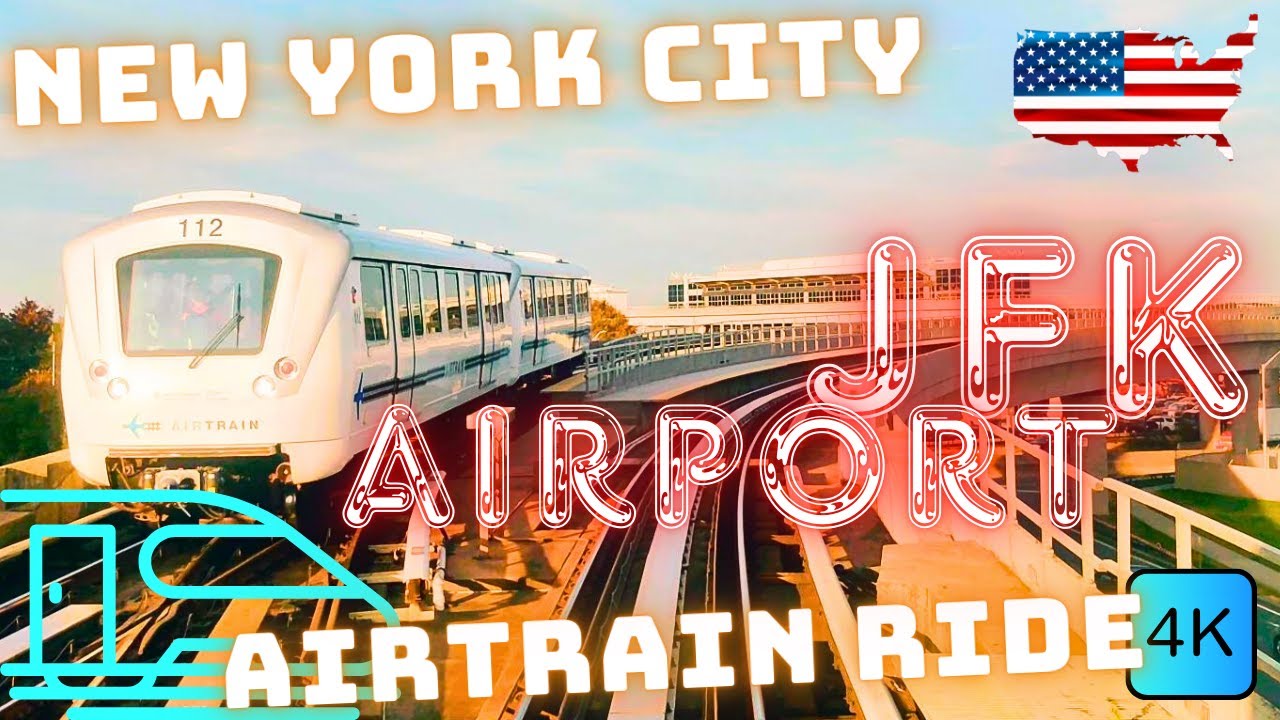🚄 JFK AIRPORT AIRTRAIN – TERMINALS TO JAMAICA STATION – 🇺🇲 NEW YORK CITY, USA – 4K TRAIN RIDE