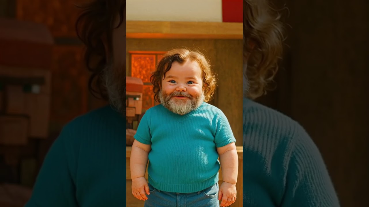baby Steve Lava Chicken #jackblack #lavachicken #mincraft