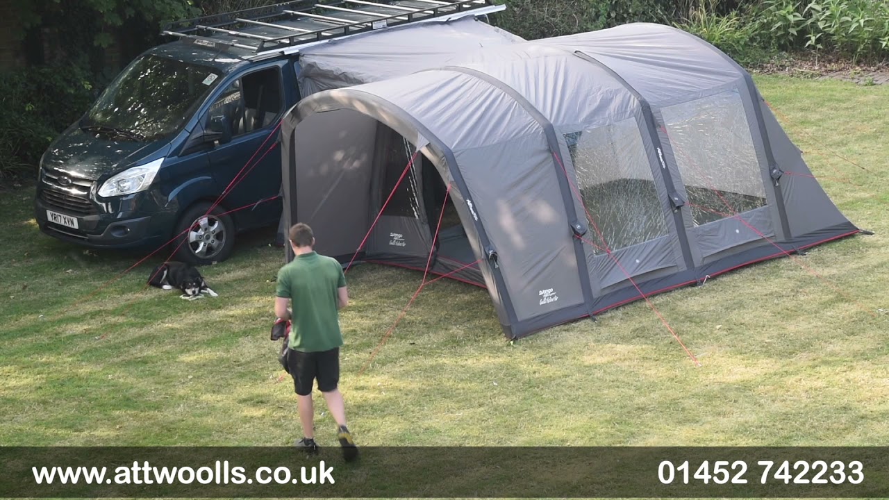 Vango Vacation Air Low Awning Pitching & Packing (Real Time) Video