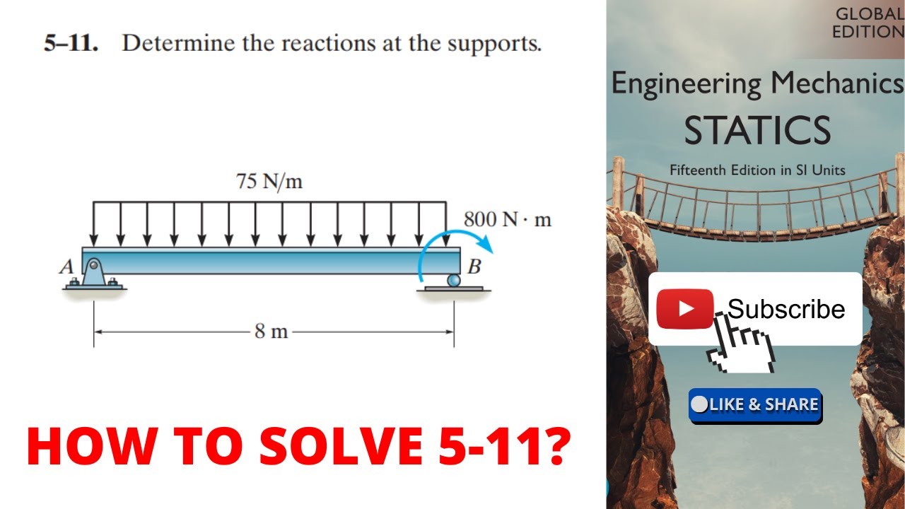 5-11 hibbeler statics chapter 5 | hibbeler statics | hibbeler