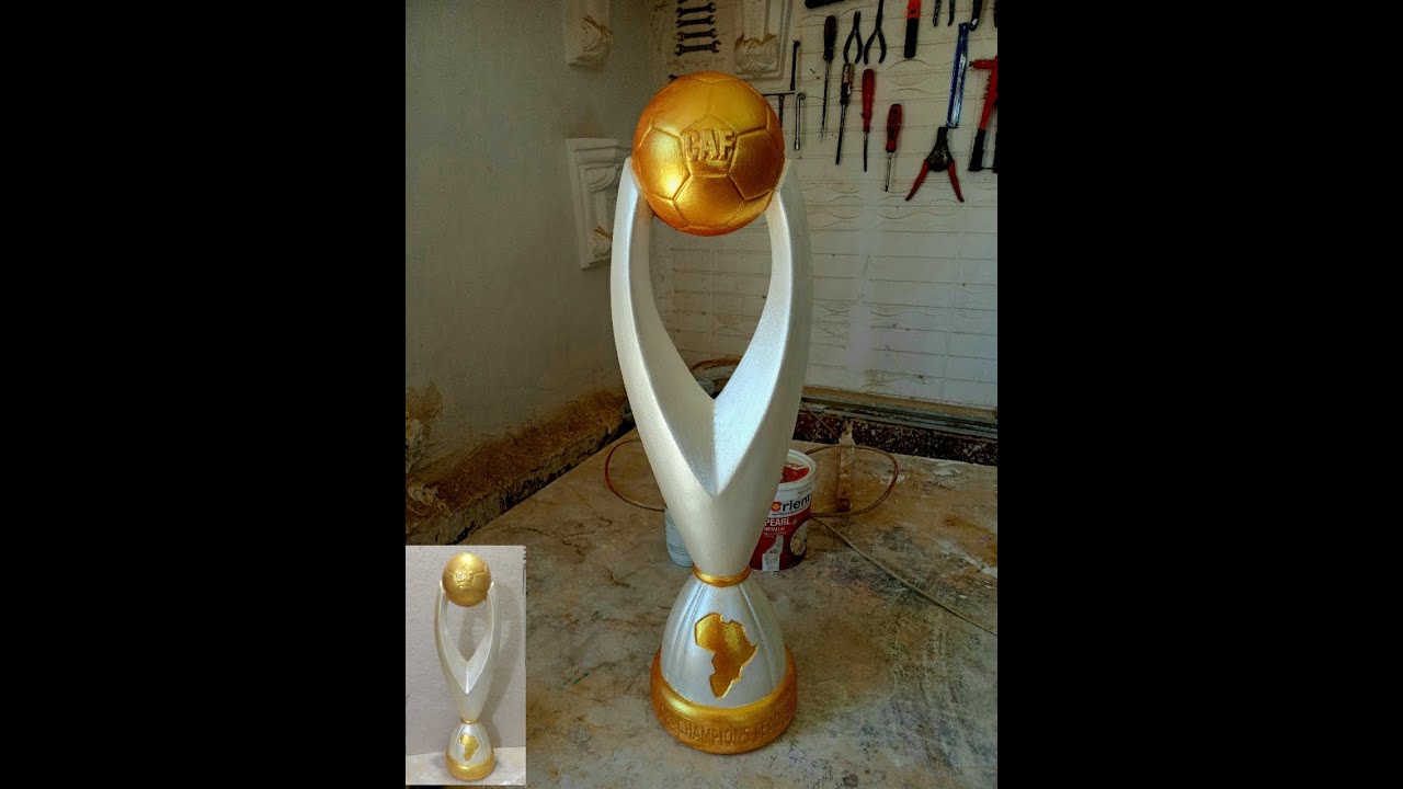 طريقة صب وتشطيب كأس دورى أبطال افريقيا .. How to make the African Champions League Cup