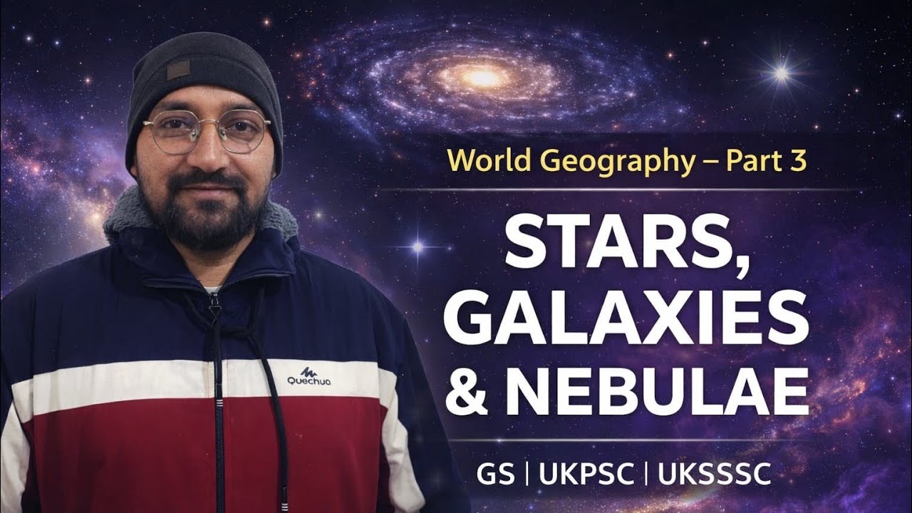 World Geography Part-3 | Stars, Galaxies & Nebulae Explained | GS for UKPSC & UKSSSC