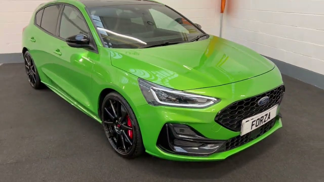 2023 FORD FOCUS ST MK4 TRACK PACK, MEAN GREEN, KW COILOVERS, BREMBO, LIGHTWEIGHT 19