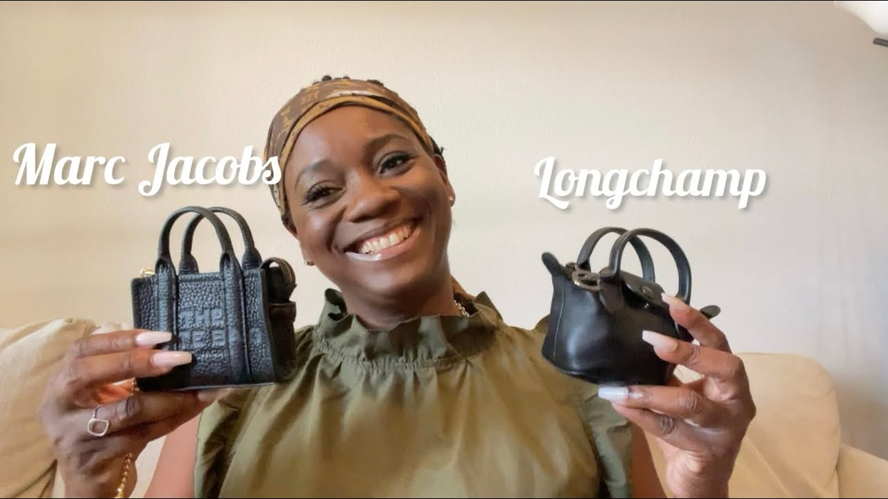 MARC JACOBS NANO BAG CHARM VS LONGCHAMP LE PLIAGE CUIR CROSSBODY - COMPARISON, WHAT FITS, PROS/CONS