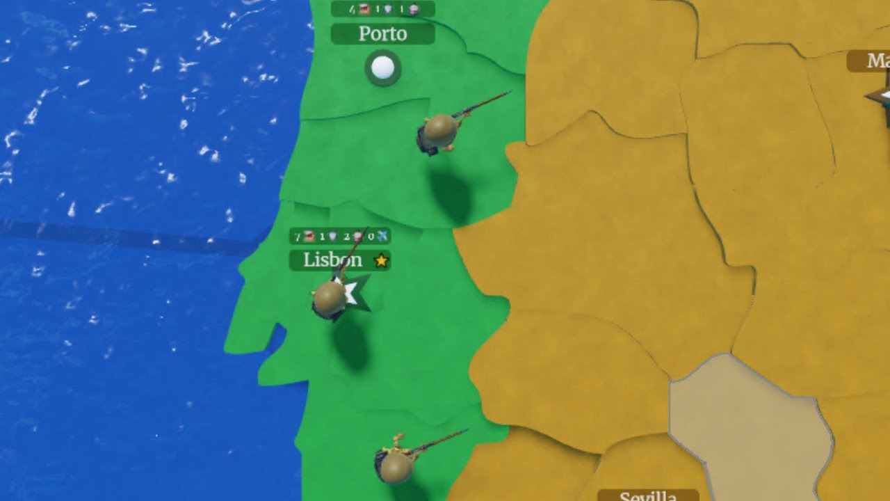 Trying to win as Portugal in conquer the world