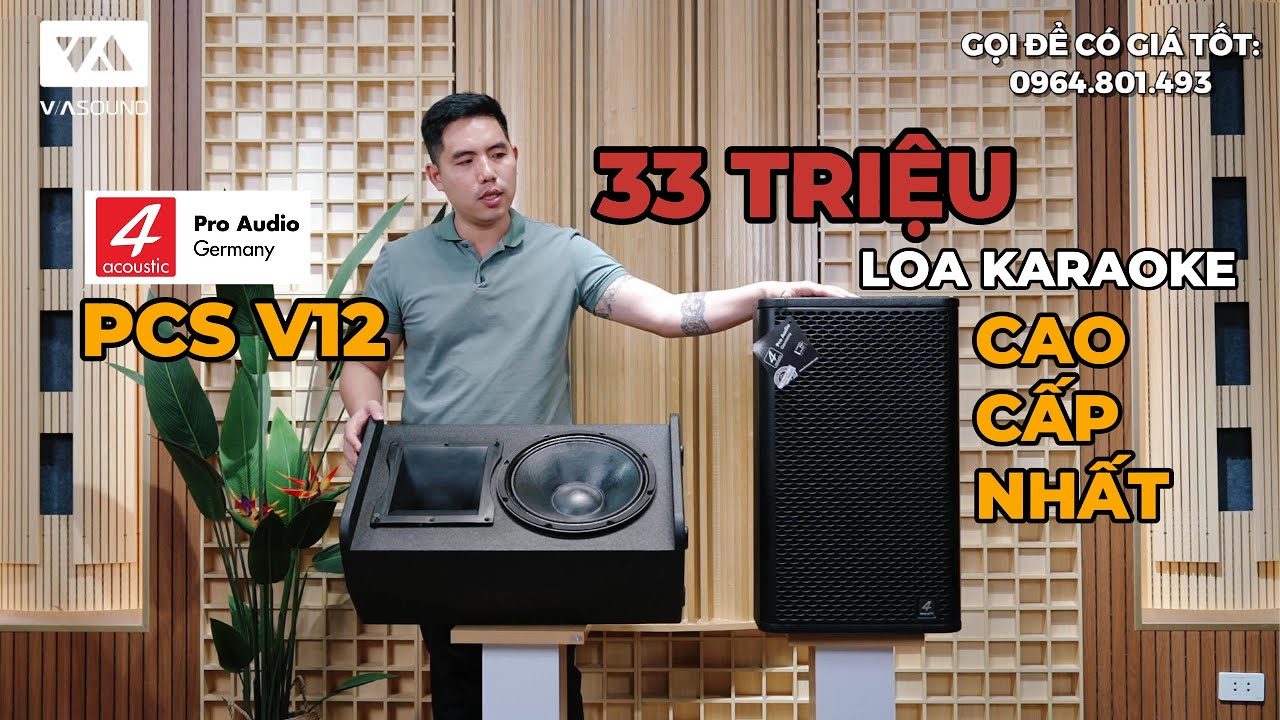 Đẳng Cấp Loa Đức 4ACOUSTIC PCS V12 - 33 TRIỆU Cho Mẫu Loa Cao Cấp Nhất Karaoke Gia Đ&igrave;nh