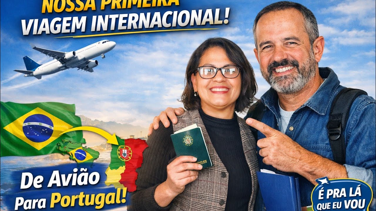 Nossa PRIMEIRA VIAGEM INTERNACIONAL de avião ✈️ | PORTUGAL 2023 Episódio 1