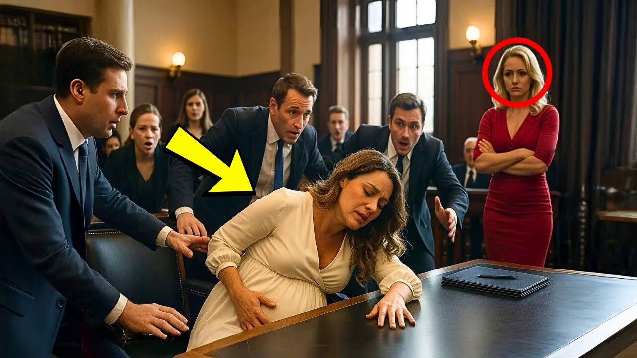 Schwangere Frau fällt im Gericht in Ohnmacht – Geliebte lächelt, bis Richterin den DNA Test vor